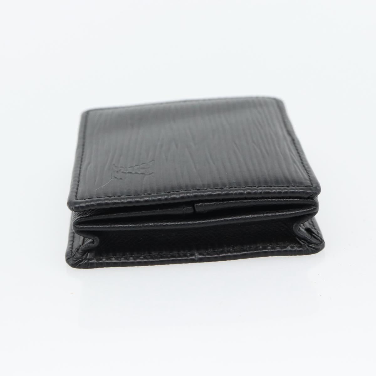 LOUIS VUITTON Epi Porte Monnaie Boite Coin Purse Black M63692 LV Auth 182240V