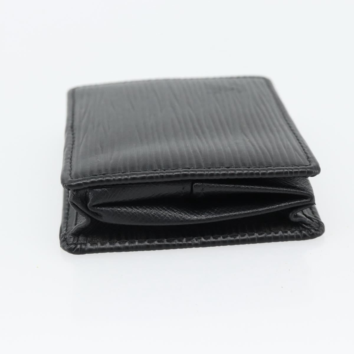 LOUIS VUITTON Epi Porte Monnaie Boite Coin Purse Black M63692 LV Auth 182240V