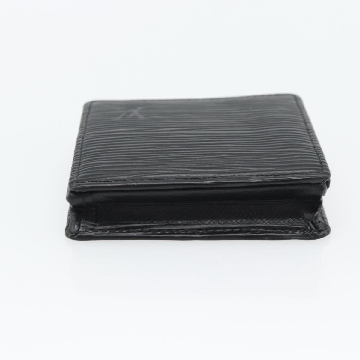 LOUIS VUITTON Epi Porte Monnaie Boite Coin Purse Black M63692 LV Auth 182240V