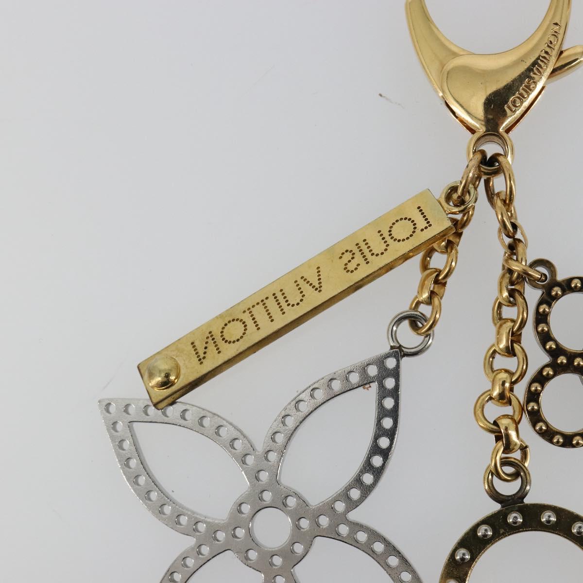 LOUIS VUITTON Bijou Sac Tapage Charm metal Gold Silver M65722 LV Auth 182244A