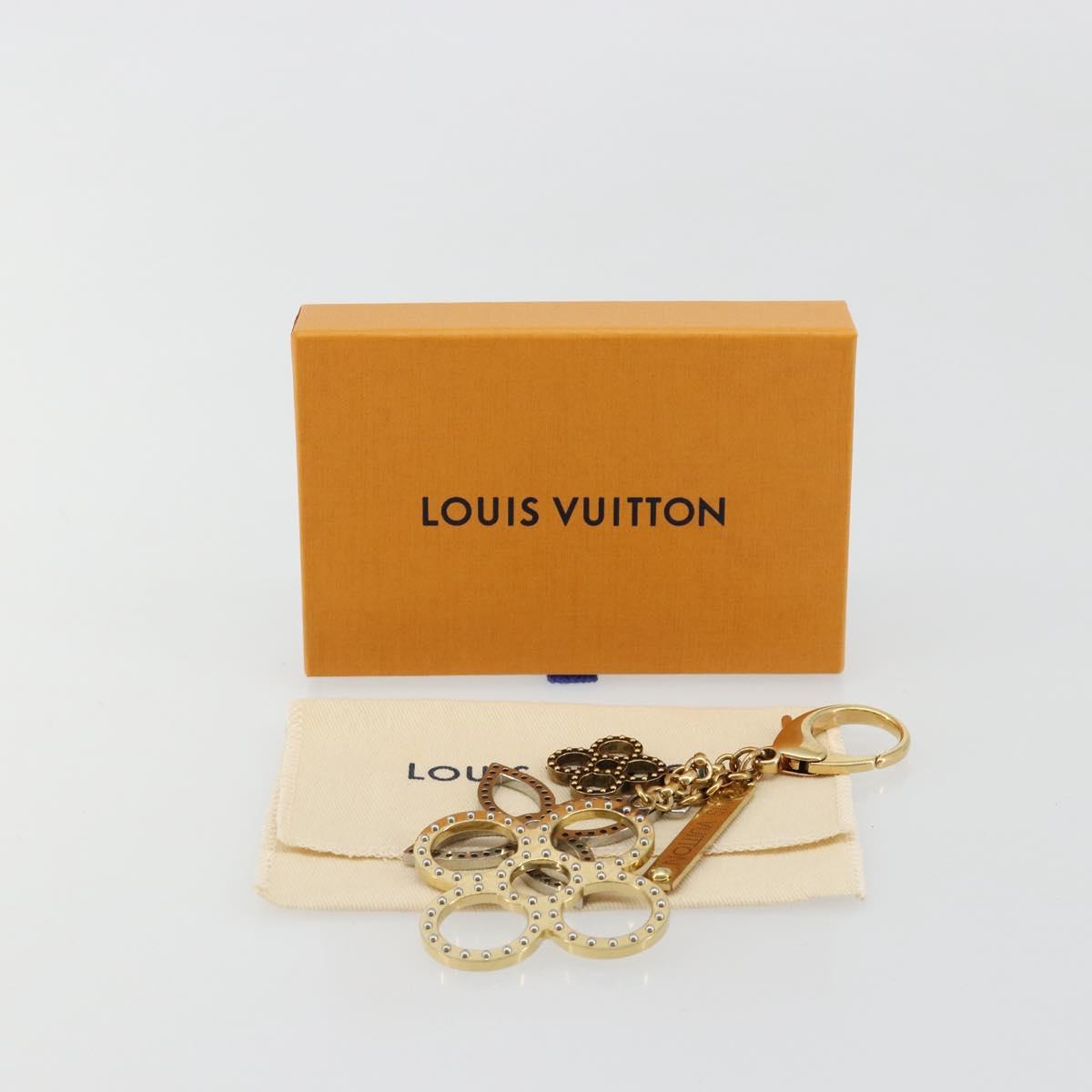 LOUIS VUITTON Bijou Sac Tapage Charm metal Gold Silver M65722 LV Auth 182244A