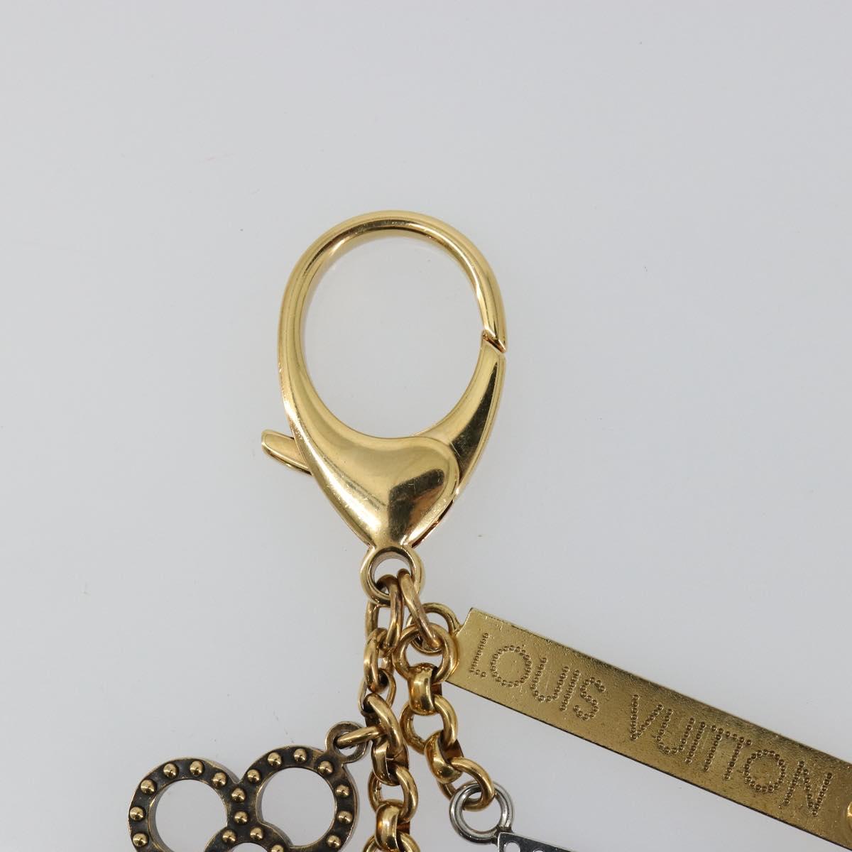 LOUIS VUITTON Bijou Sac Tapage Charm metal Gold Silver M65722 LV Auth 182244A