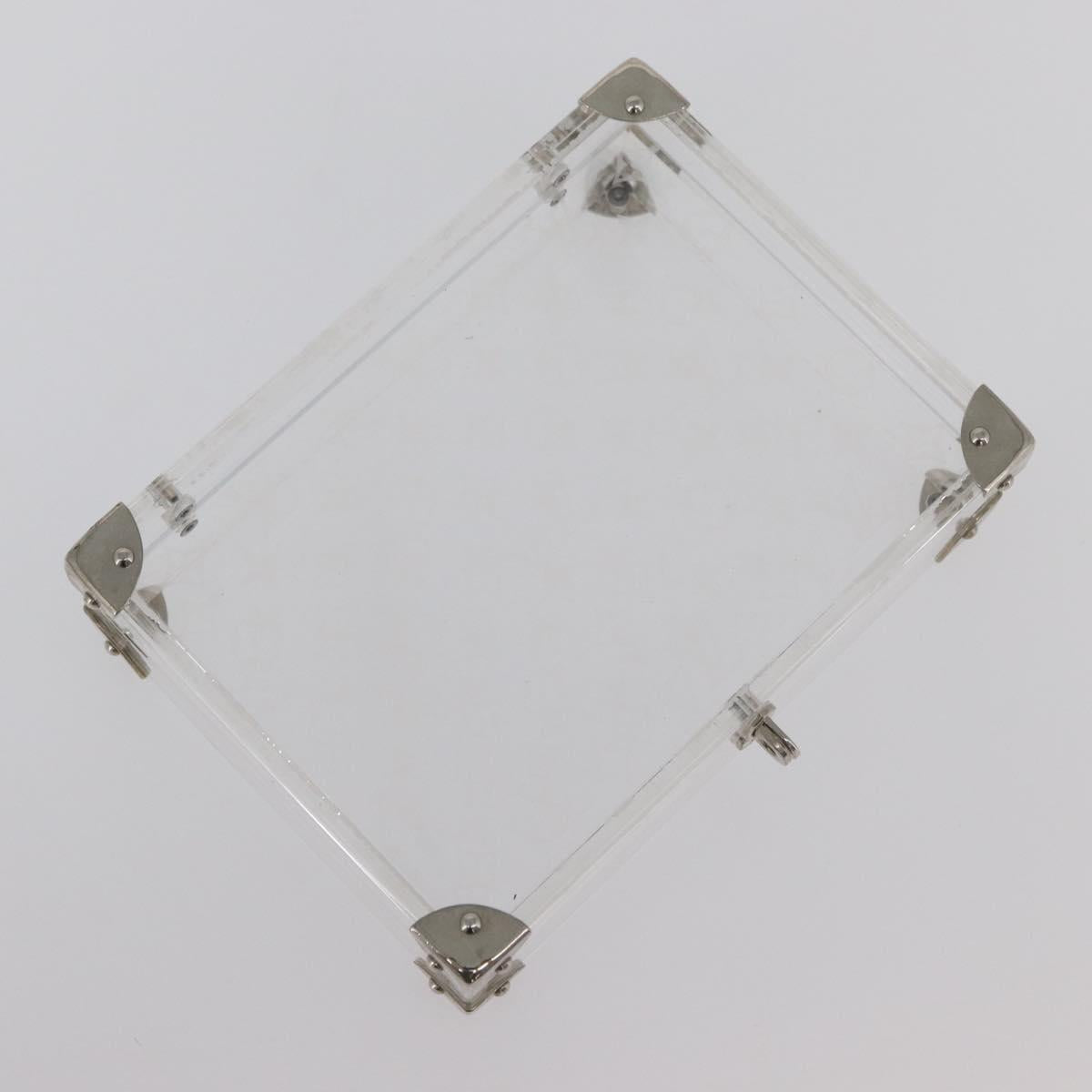 LOUIS VUITTON Monogram Love Message Mini Trunk plastic Clear M99079 Auth 182245