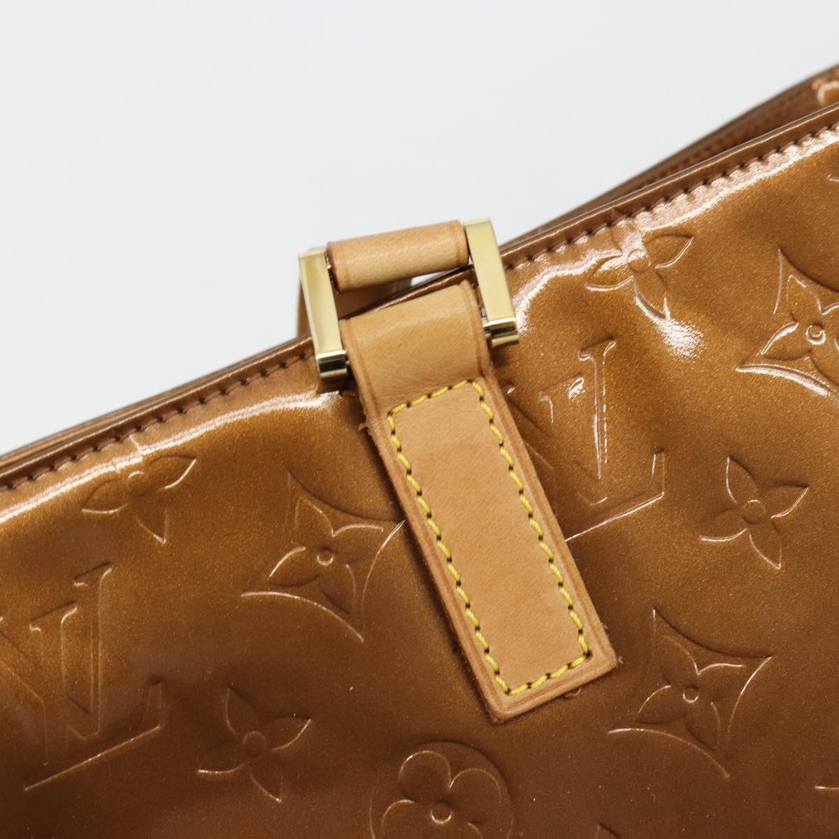 LOUIS VUITTON Monogram Vernis Columbus Tote Bag Bronze M91134 LV Auth 182266