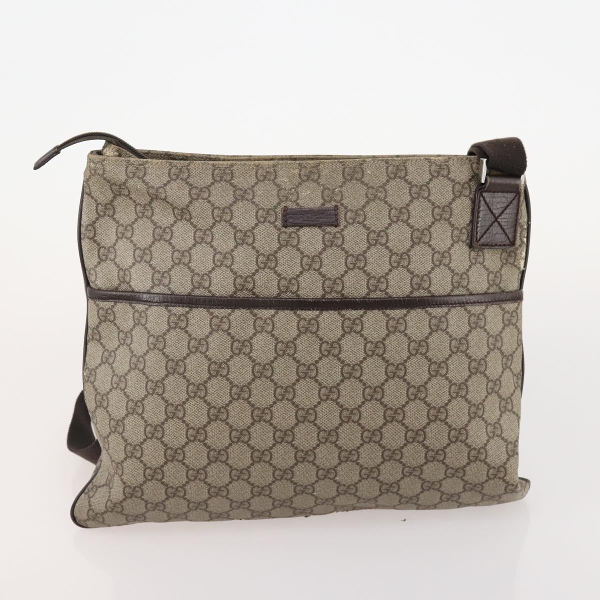 GUCCI GG Supreme GG Canvas Web Sherry Line Bag Nylon 5 Set Beige Auth 182268