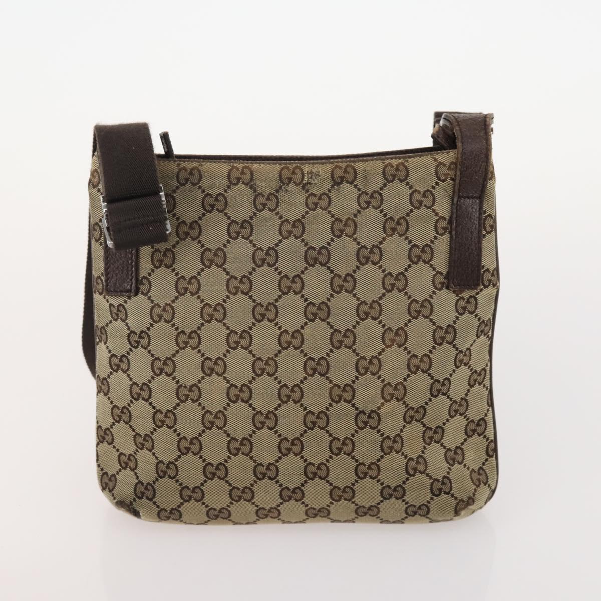 GUCCI GG Supreme GG Canvas Web Sherry Line Bag Nylon 5 Set Beige Auth 182268