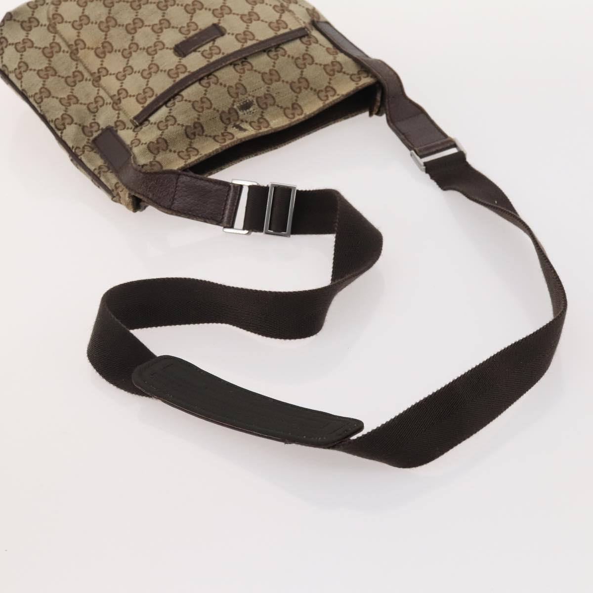 GUCCI GG Supreme GG Canvas Web Sherry Line Bag Nylon 5 Set Beige Auth 182268