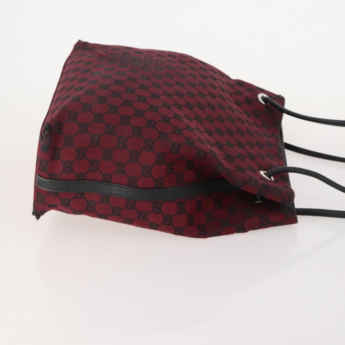 GUCCI GG Canvas Web Sherry Line Shoulder Bag 4 Set Beige Red Auth 182270