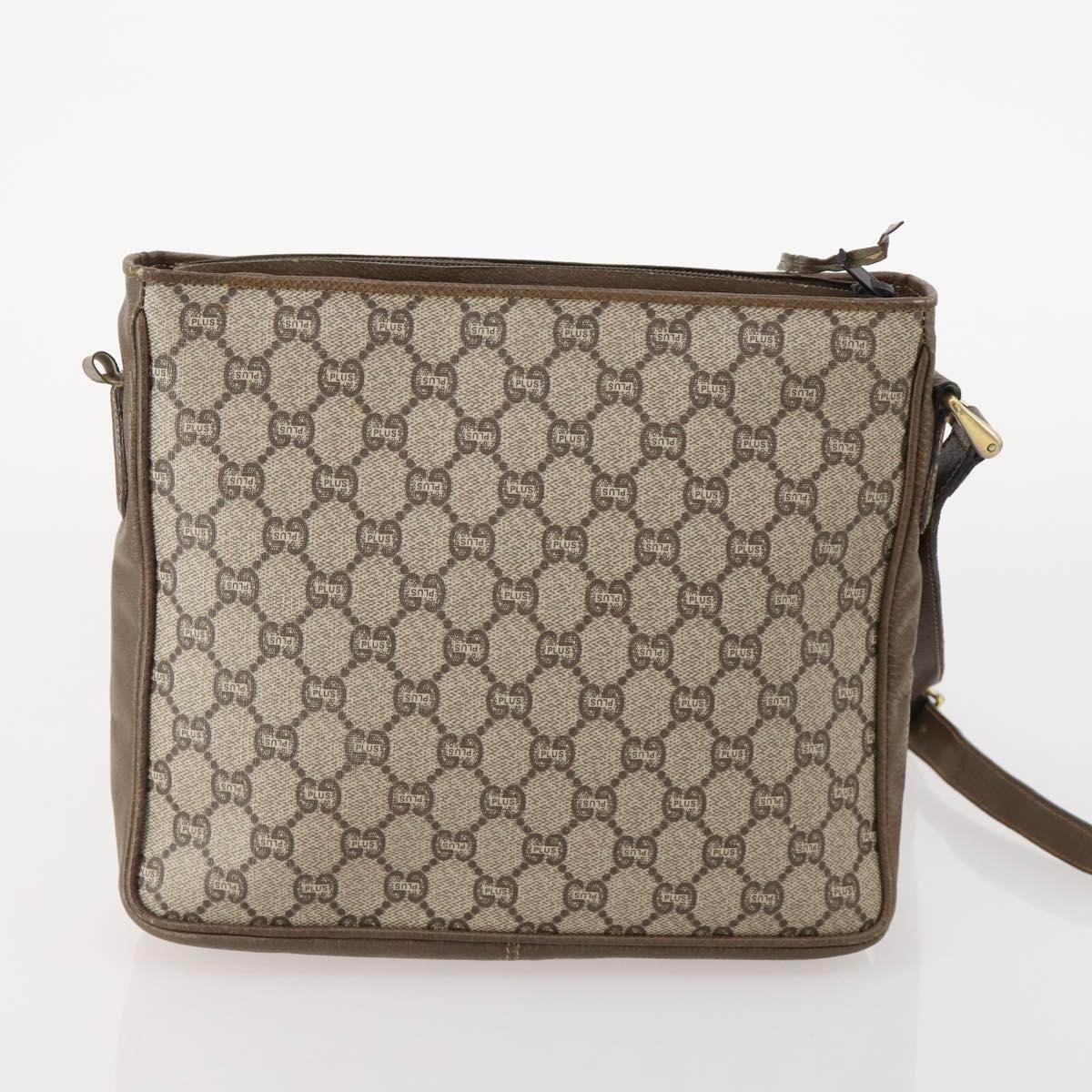 GUCCI GG Plus Supreme Web Sherry Line Bag Leather PVC Nylon 6 Set Auth 182271