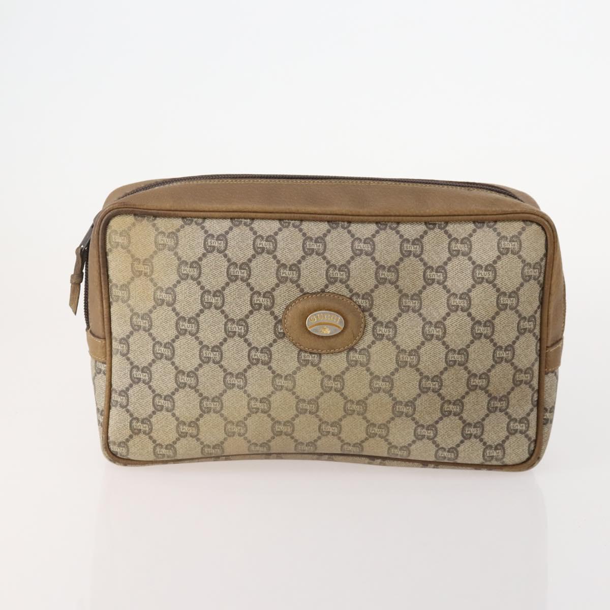 GUCCI GG Plus Supreme Web Sherry Line Bag Leather PVC Nylon 6 Set Auth 182271