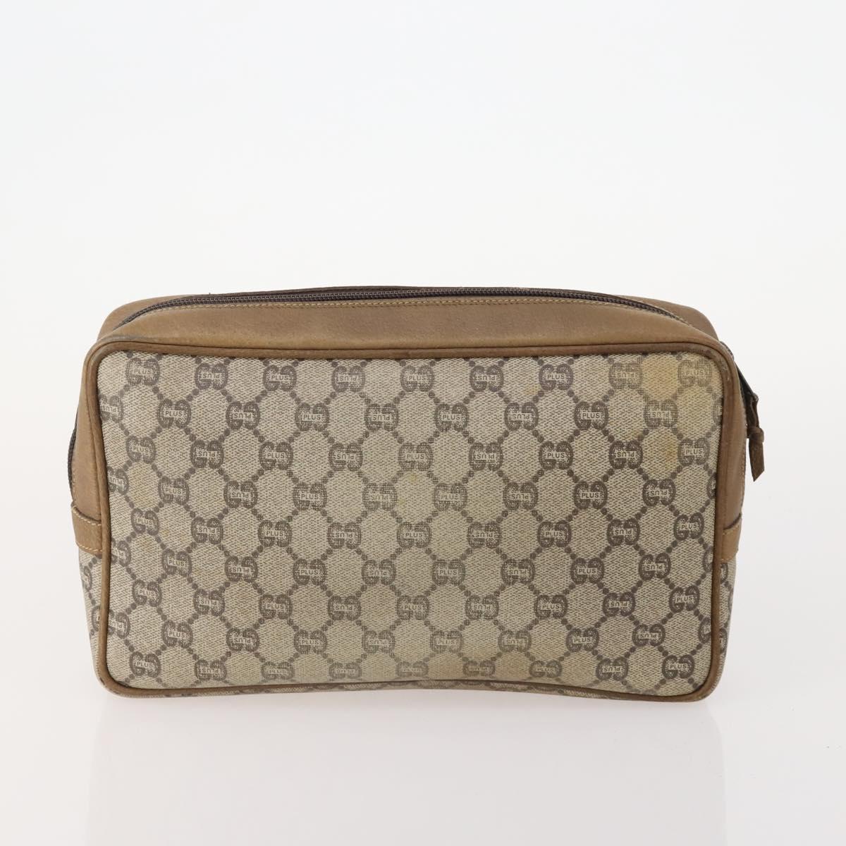 GUCCI GG Plus Supreme Web Sherry Line Bag Leather PVC Nylon 6 Set Auth 182271