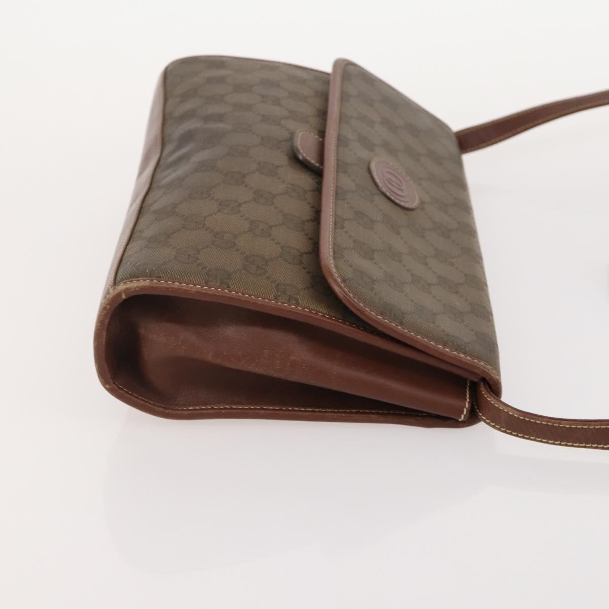GUCCI GG Supreme Micro GG Supreme Web Sherry Line Bag PVC 3 Set Auth 182272