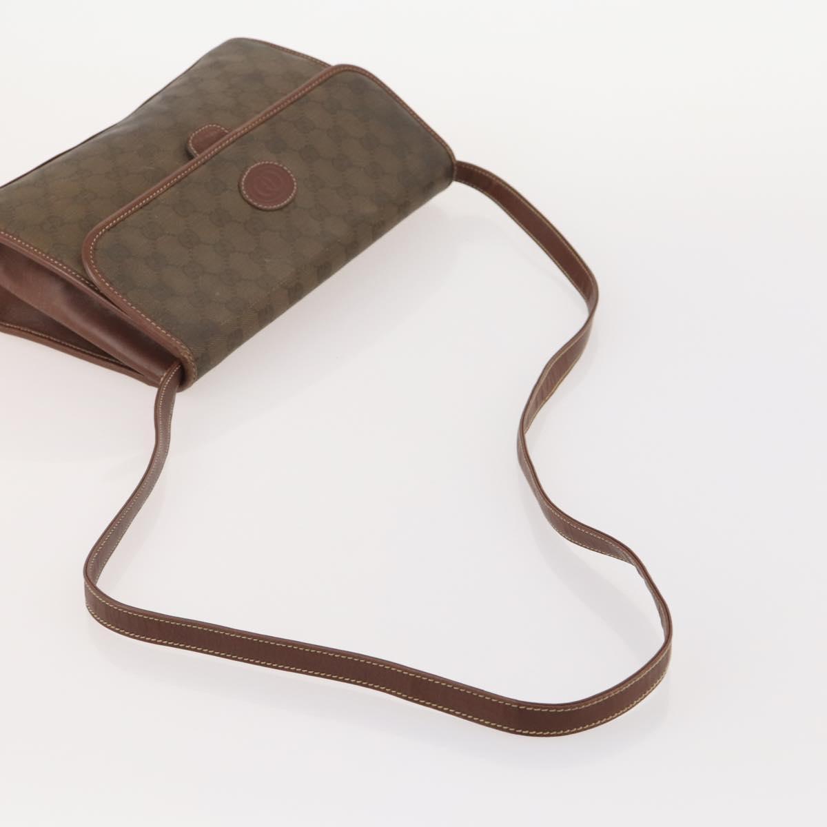 GUCCI GG Supreme Micro GG Supreme Web Sherry Line Bag PVC 3 Set Auth 182272