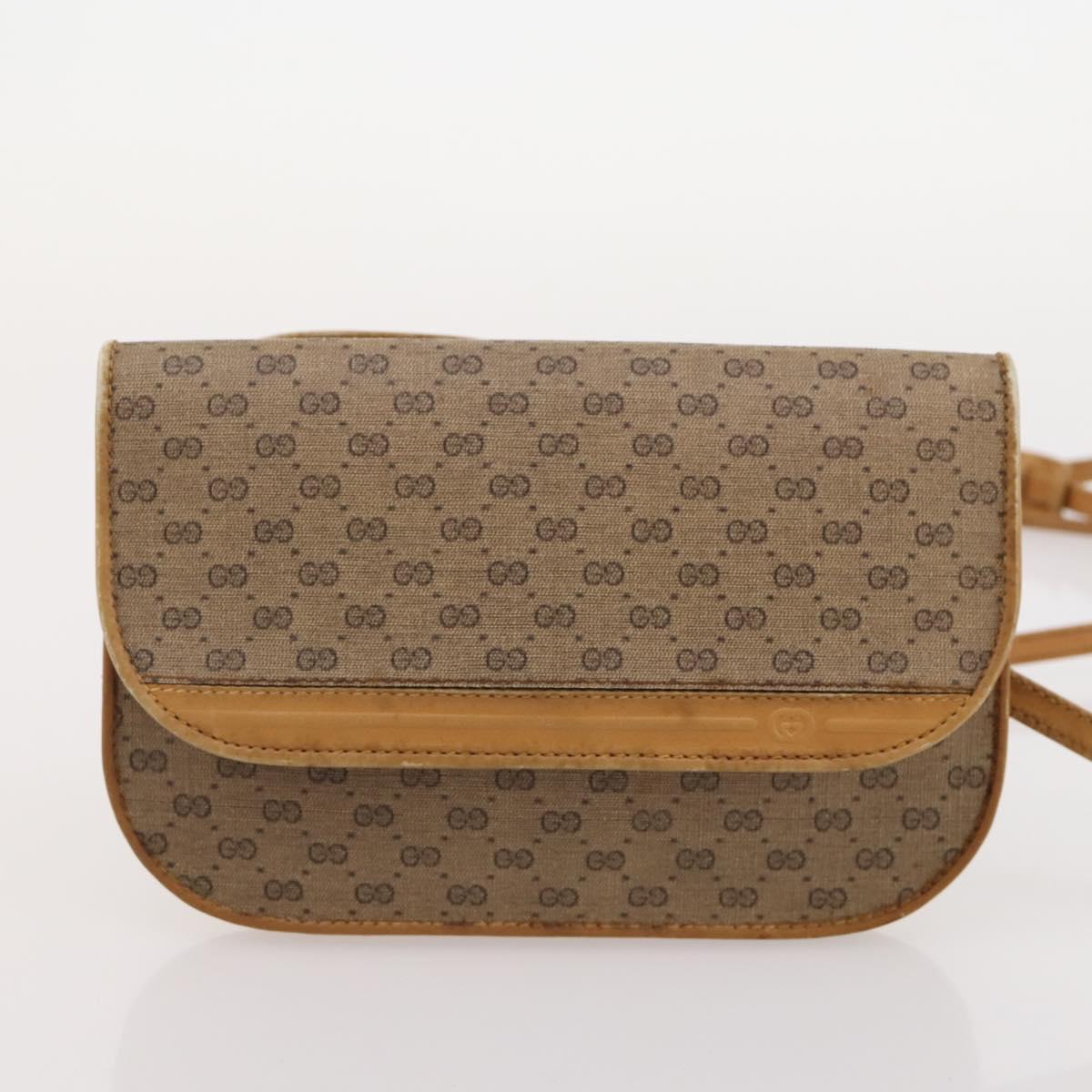 GUCCI GG Supreme Micro GG Supreme Web Sherry Line Bag PVC 3 Set Auth 182272