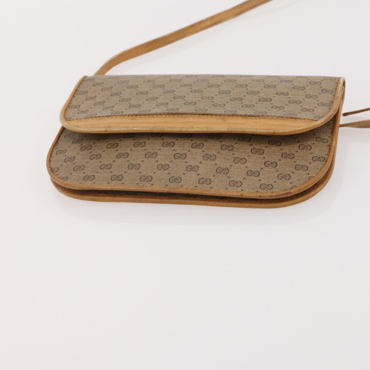 GUCCI GG Supreme Micro GG Supreme Web Sherry Line Bag PVC 3 Set Auth 182272
