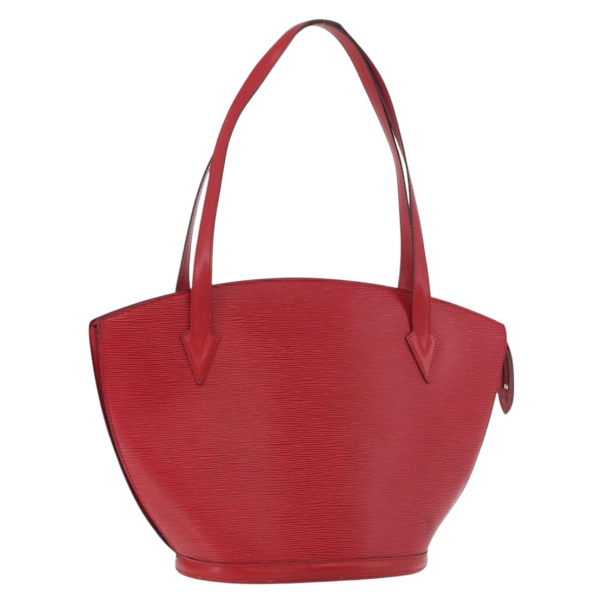 LOUIS VUITTON Epi Saint Jacques Shopping Shoulder Bag Red M52277 LV Auth 182290