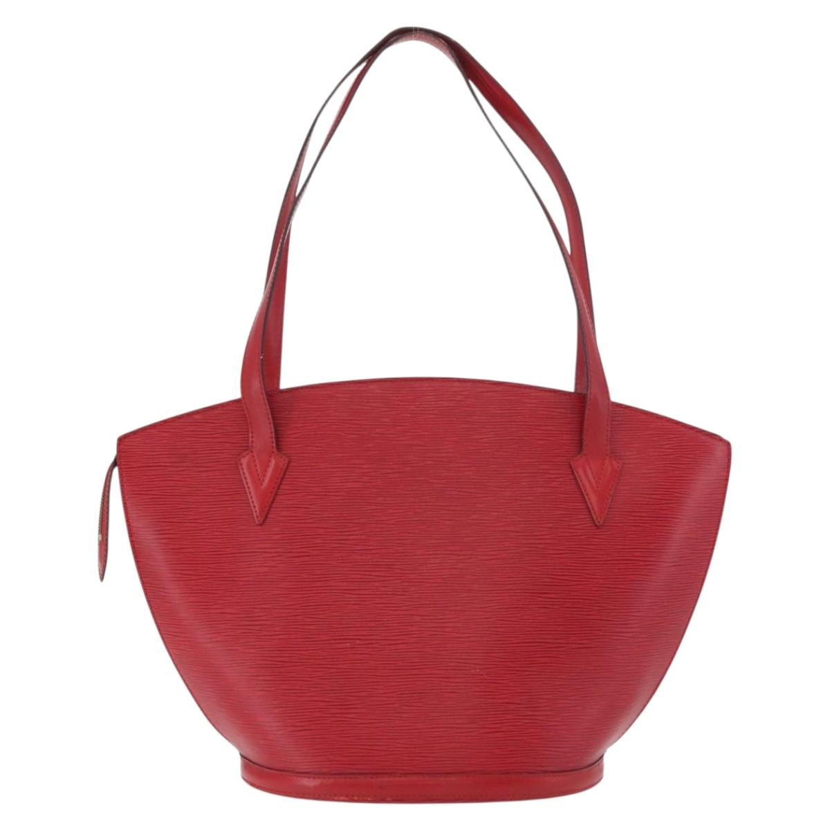 LOUIS VUITTON Epi Saint Jacques Shopping Shoulder Bag Red M52277 LV Auth 182290