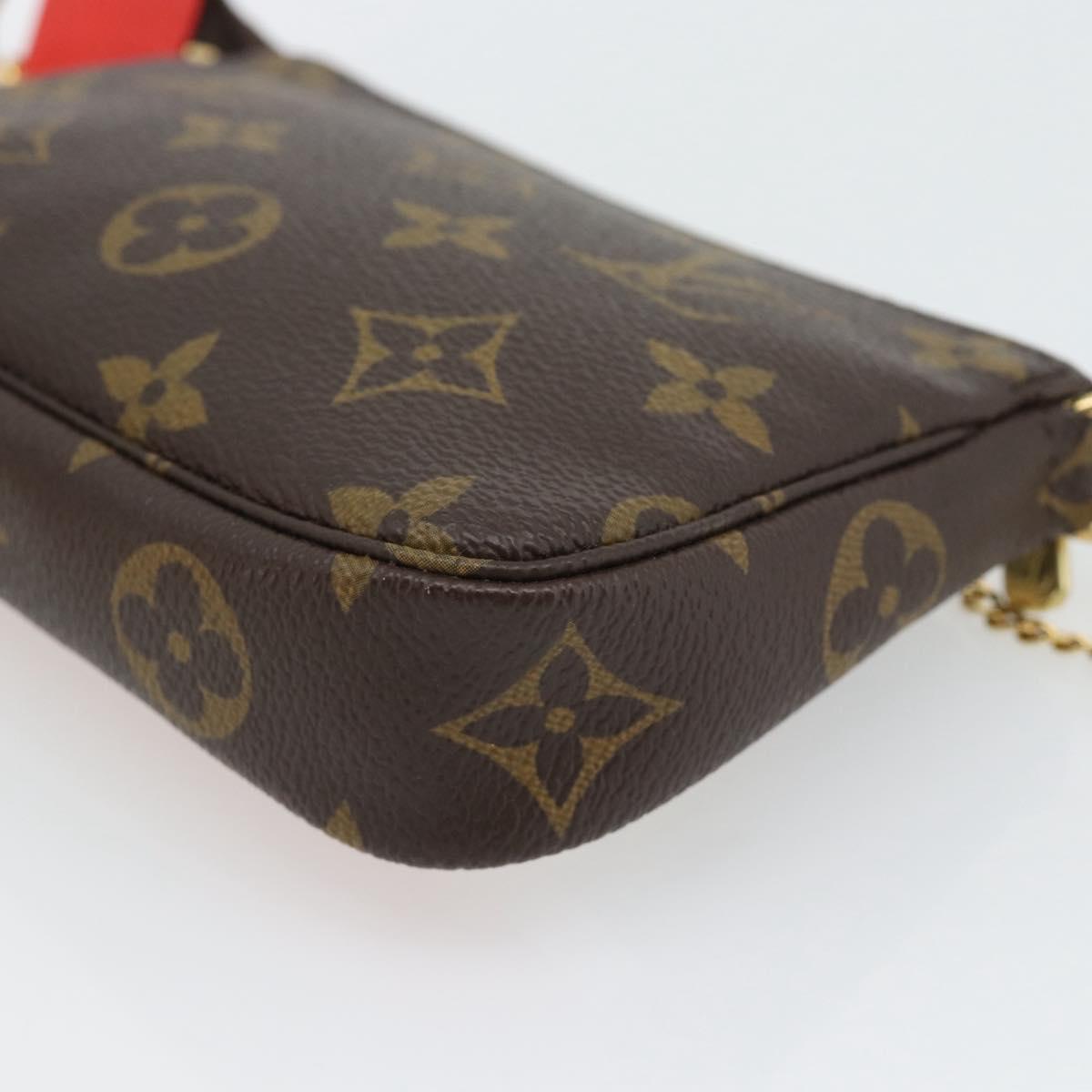 LOUIS VUITTON Monogram Mini Pochette Accessoires Pouch M63830 LV Auth 182310SAM
