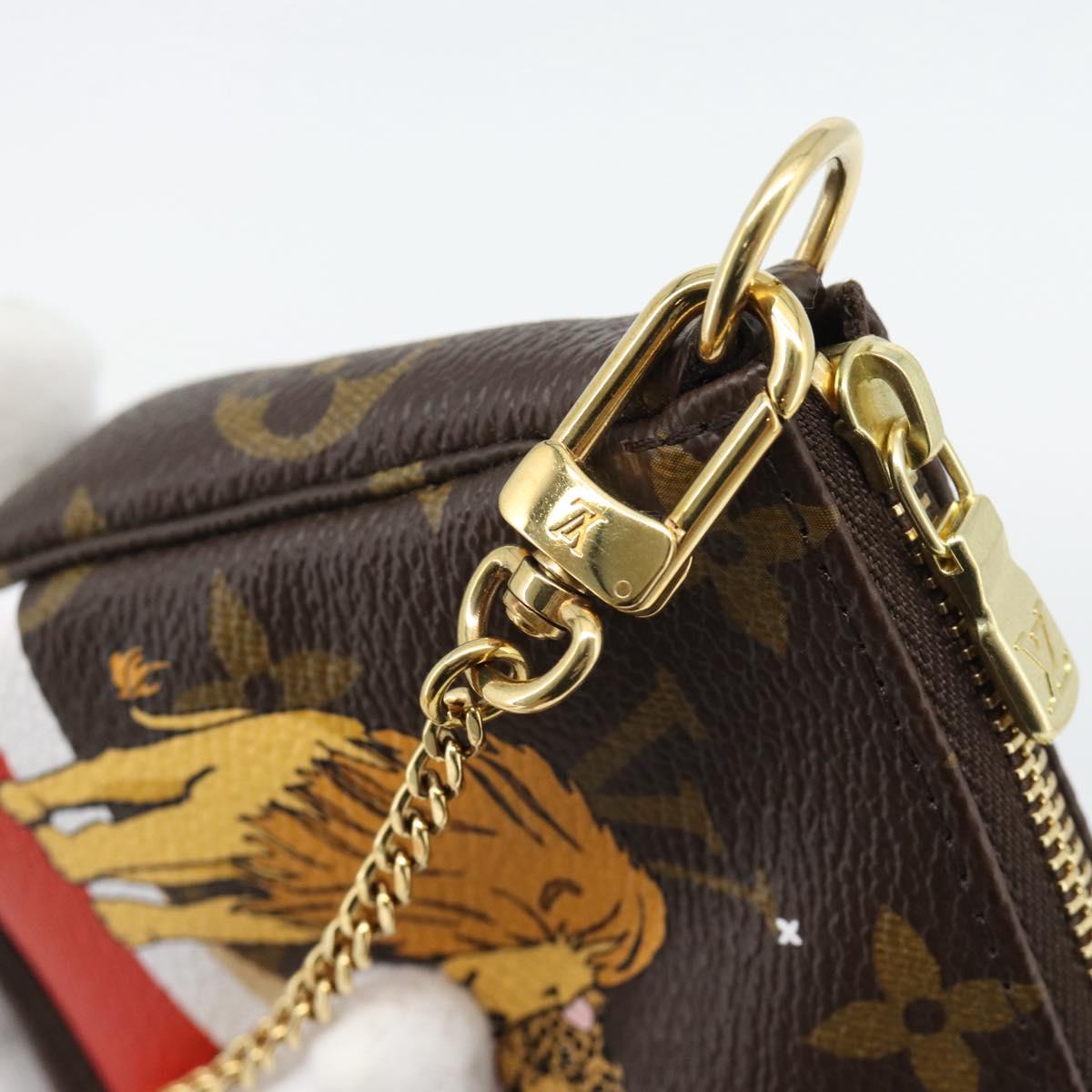LOUIS VUITTON Monogram Mini Pochette Accessoires Pouch M63830 LV Auth 182310SAM