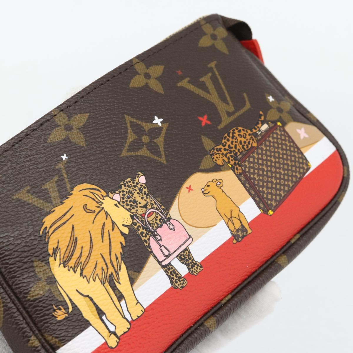 LOUIS VUITTON Monogram Mini Pochette Accessoires Pouch M63830 LV Auth 182310SAM
