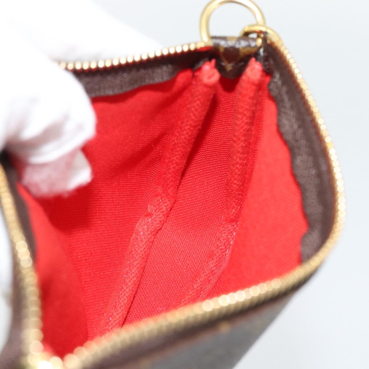 LOUIS VUITTON Monogram Mini Pochette Accessoires Pouch M63830 LV Auth 182310SAM