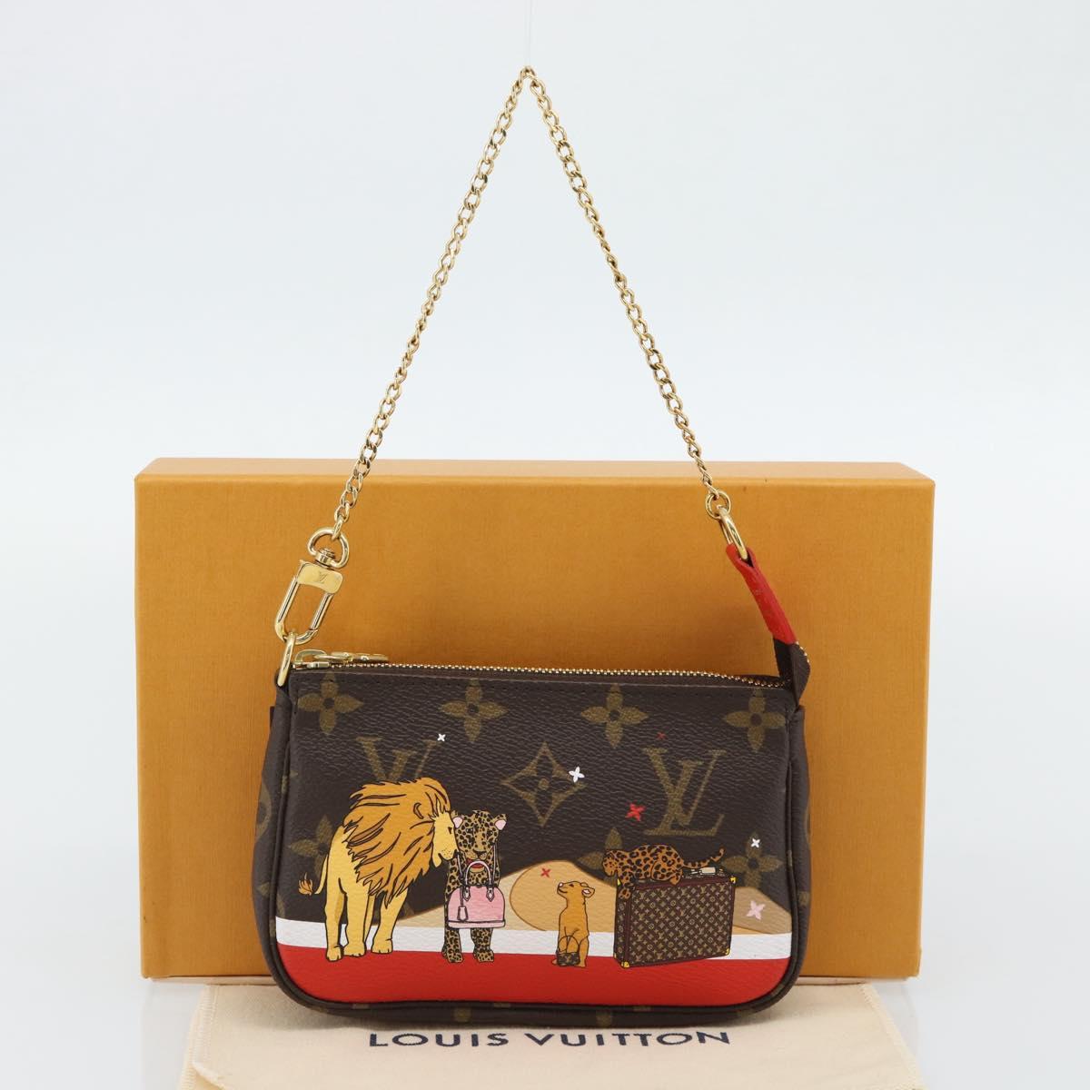 LOUIS VUITTON Monogram Mini Pochette Accessoires Pouch M63830 LV Auth 182310SAM
