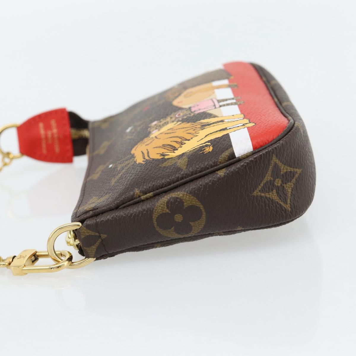 LOUIS VUITTON Monogram Mini Pochette Accessoires Pouch M63830 LV Auth 182310SAM