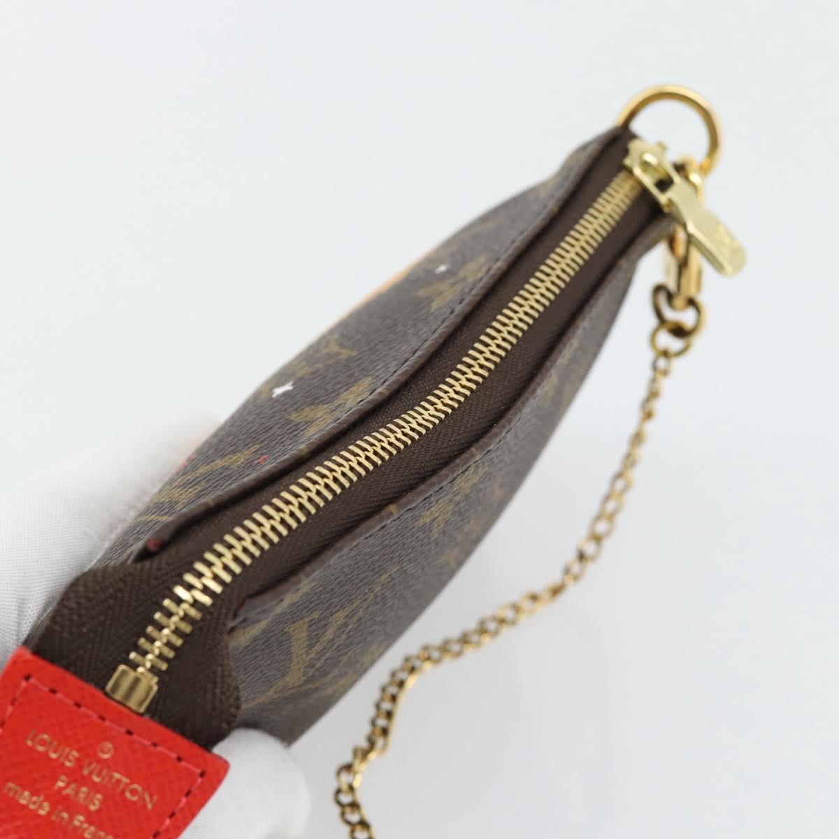 LOUIS VUITTON Monogram Mini Pochette Accessoires Pouch M63830 LV Auth 182310SAM