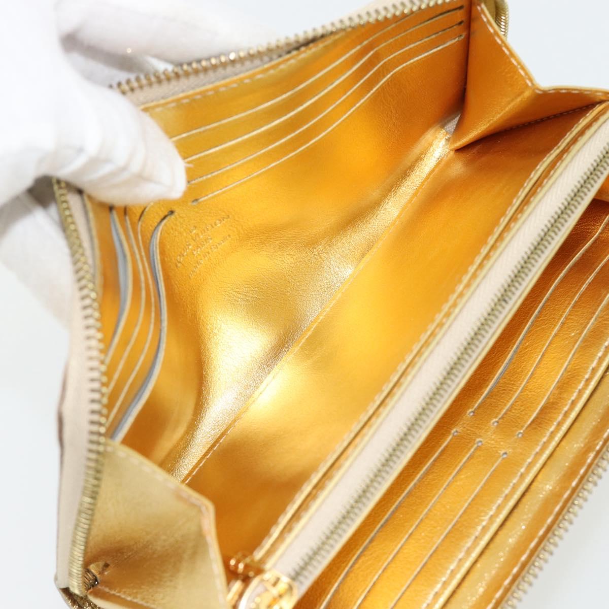 LOUIS VUITTON Zippy Wallet Long Wallet Suhari Gold M95569 LV Auth 182314A
