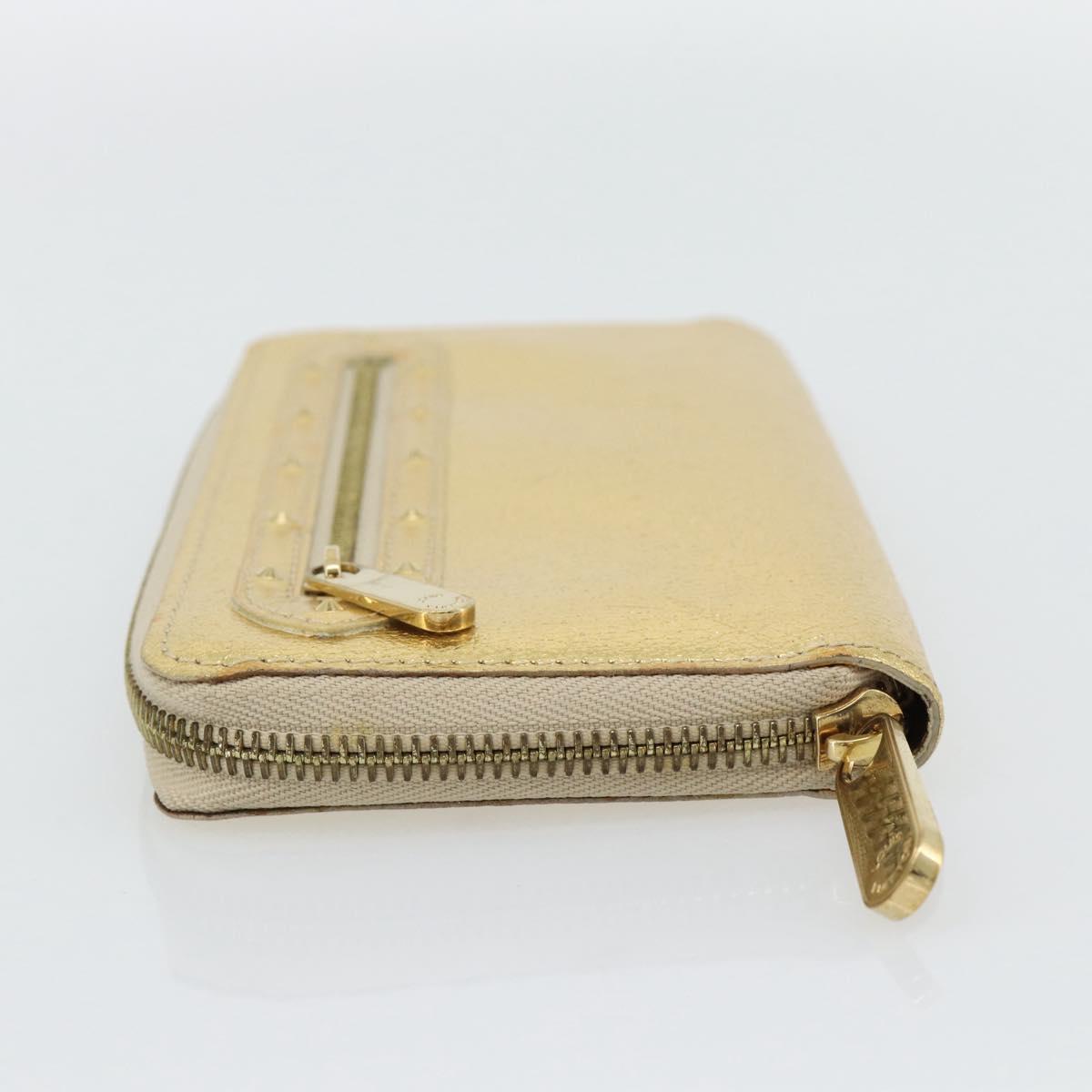 LOUIS VUITTON Zippy Wallet Long Wallet Suhari Gold M95569 LV Auth 182314A