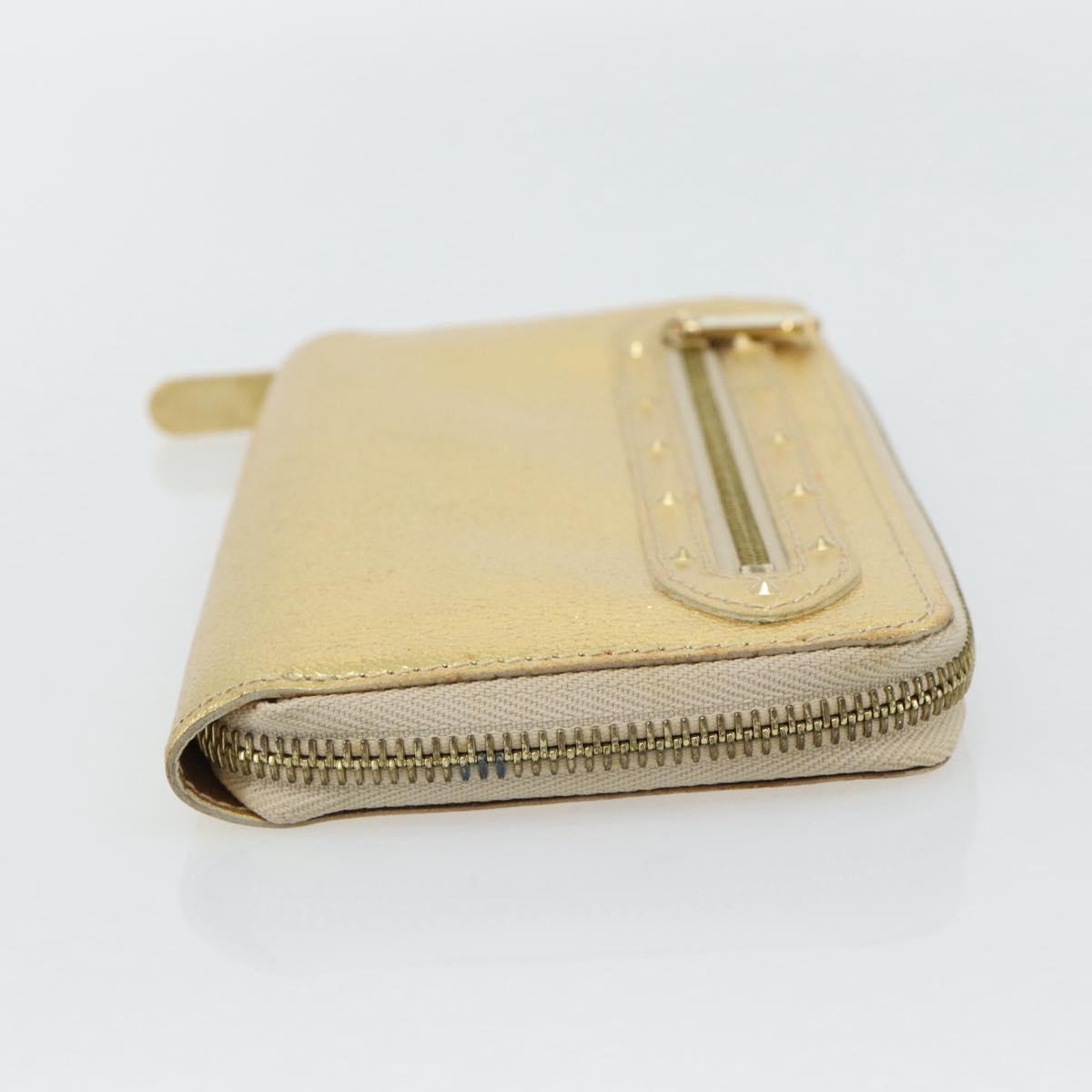 LOUIS VUITTON Zippy Wallet Long Wallet Suhari Gold M95569 LV Auth 182314A
