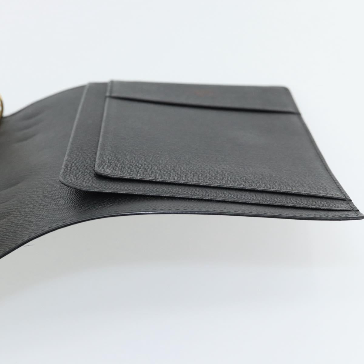 LOUIS VUITTON Epi Agenda GM Day Planner Cover Black R20212 LV Auth 182317V
