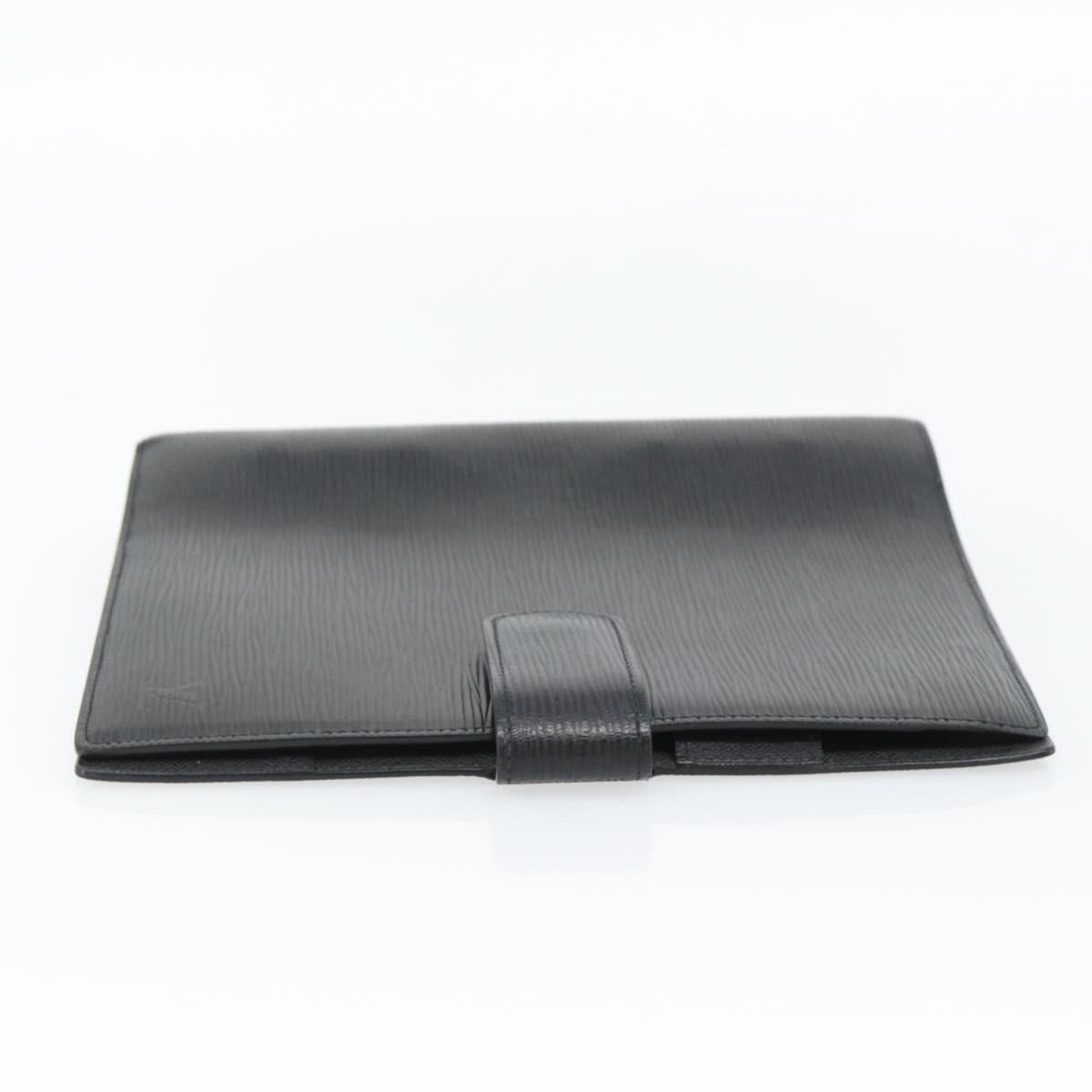 LOUIS VUITTON Epi Agenda GM Day Planner Cover Black R20212 LV Auth 182317V