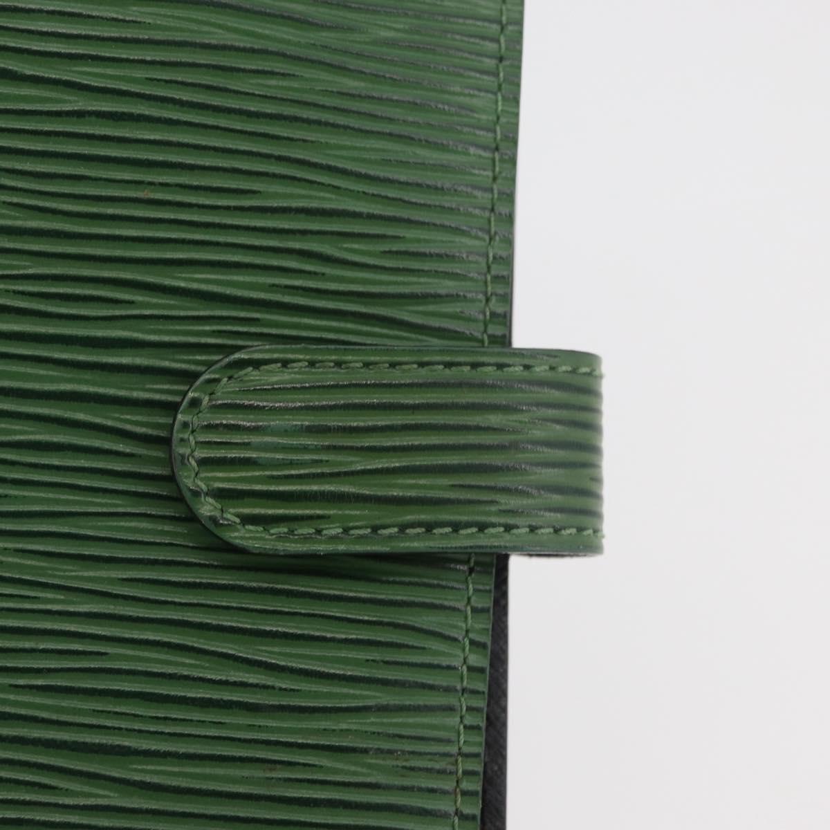 LOUIS VUITTON Epi Agenda PM Day Planner Cover Green R20054 LV Auth 182318