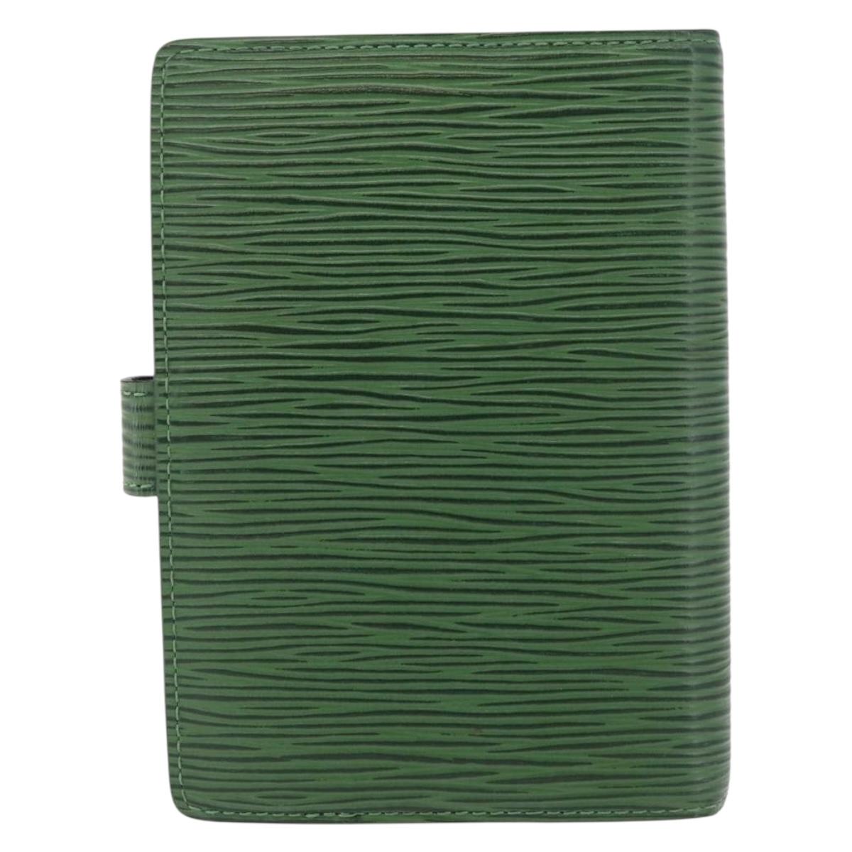 LOUIS VUITTON Epi Agenda PM Day Planner Cover Green R20054 LV Auth 182318