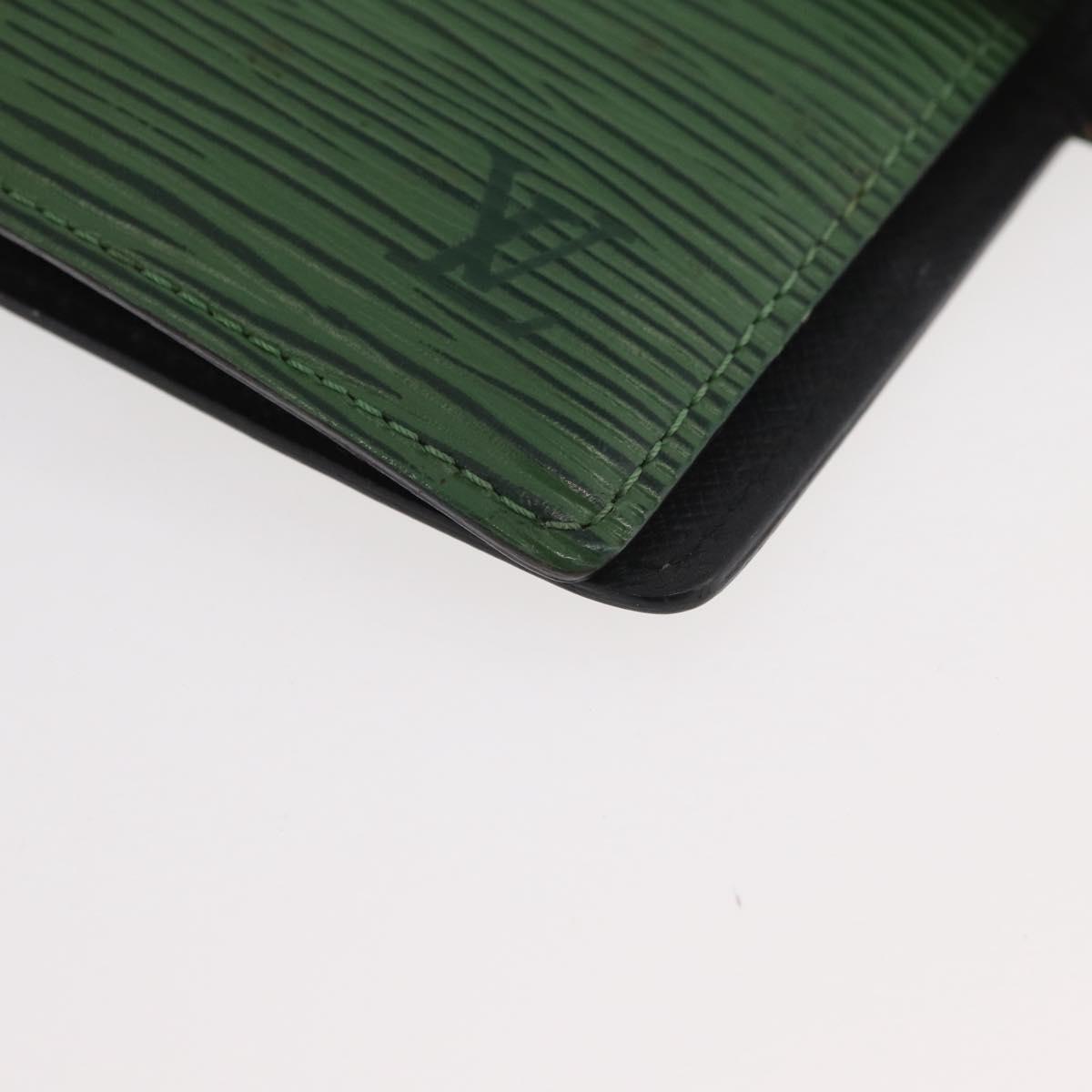 LOUIS VUITTON Epi Agenda PM Day Planner Cover Green R20054 LV Auth 182318