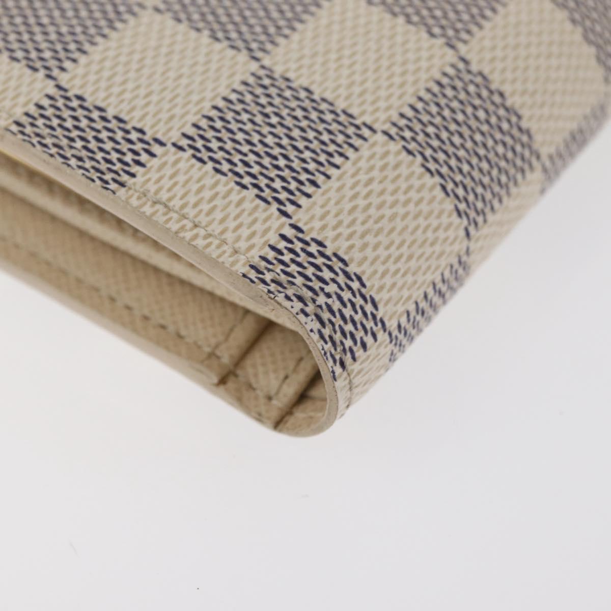 LOUIS VUITTON Damier Azur Portefeuille Viennois Wallet N61676 LV Auth 182319V
