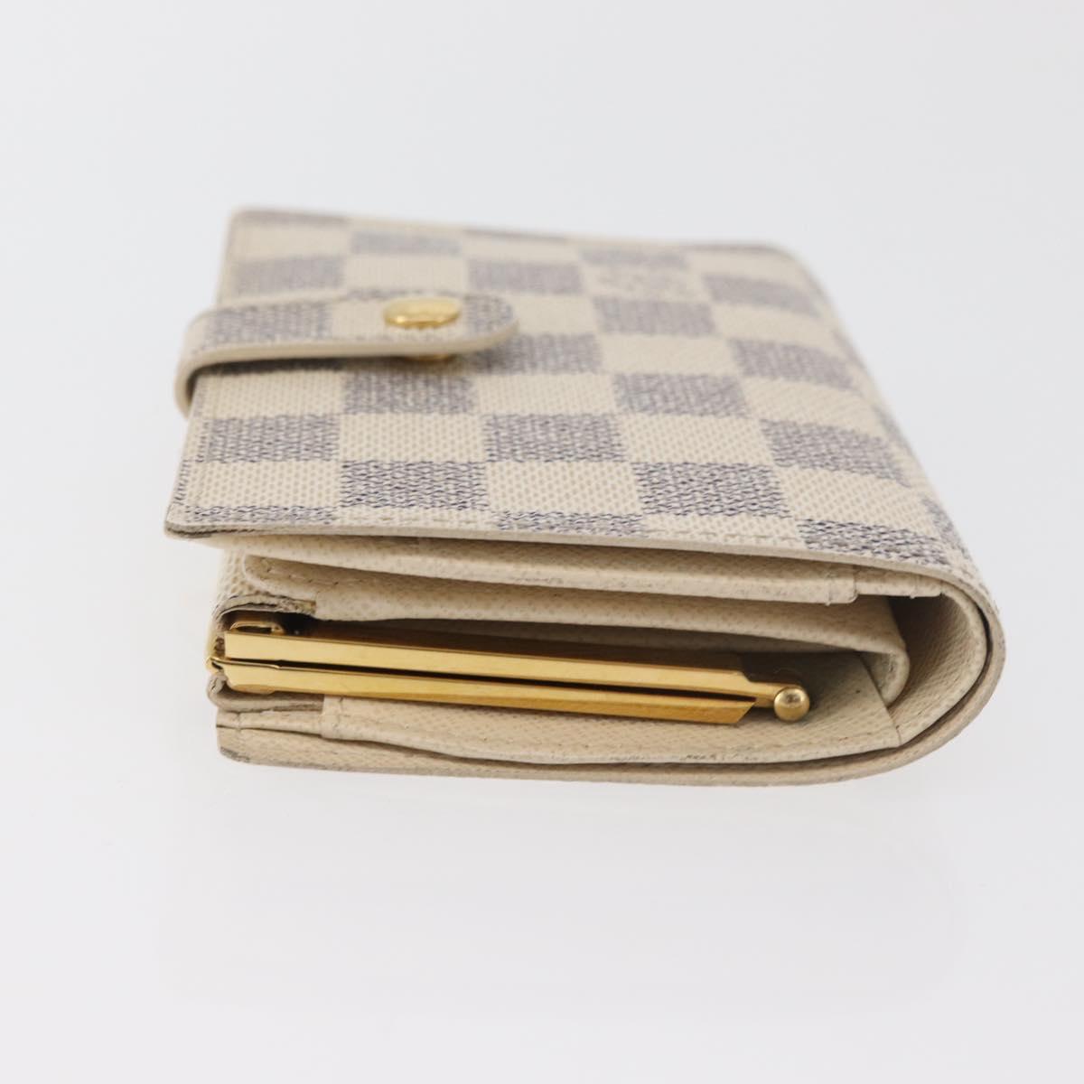 LOUIS VUITTON Damier Azur Portefeuille Viennois Wallet N61676 LV Auth 182319V