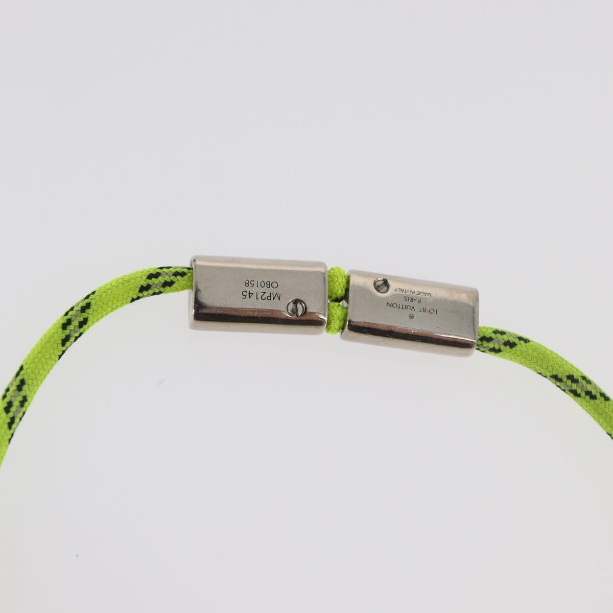 LOUIS VUITTON LV Fluo Bracelet metal Yellow Silver MP2143 LV Auth 182320V