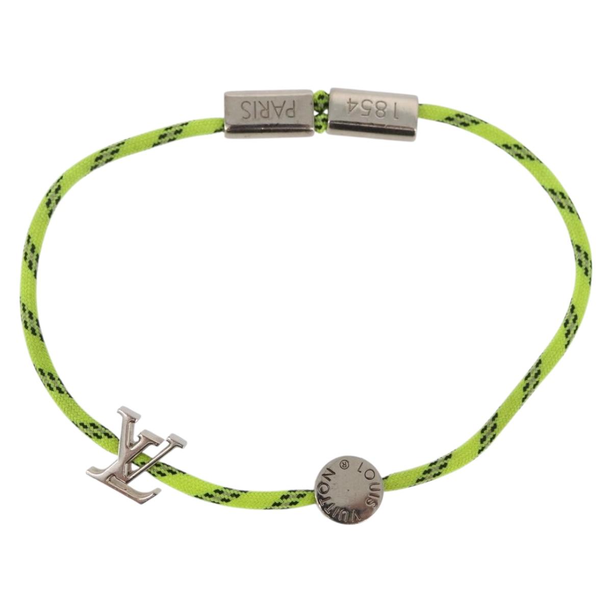 LOUIS VUITTON LV Fluo Bracelet metal Yellow Silver MP2143 LV Auth 182320V