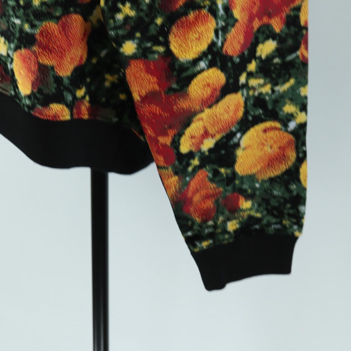 LOUIS VUITTON Poppys Hoodie Virgil Abloh Velor XS Black Red LV Auth 182323SM