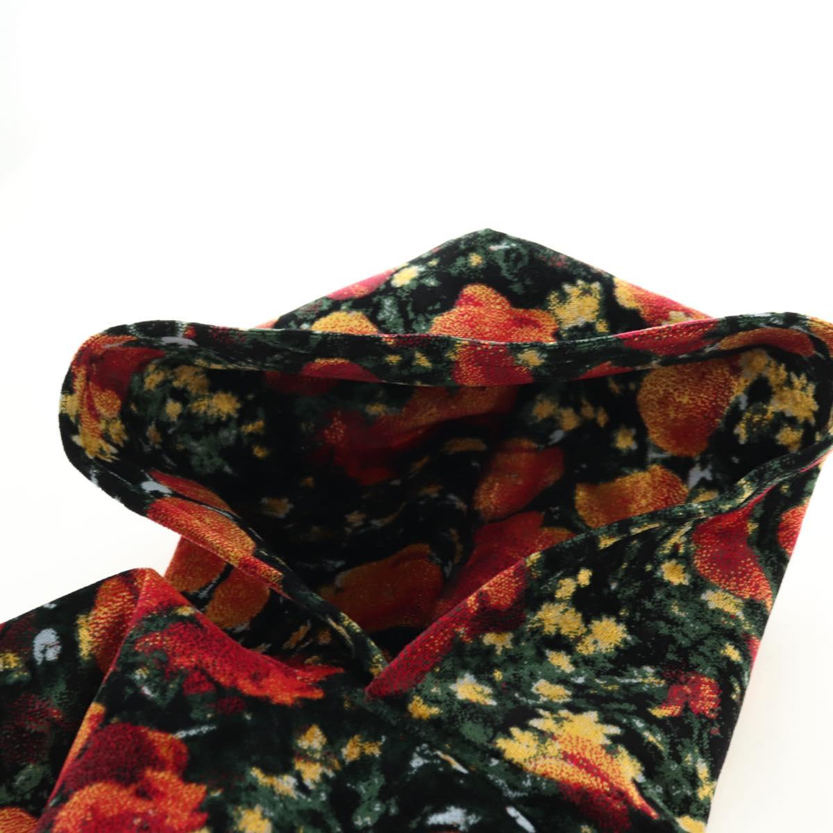 LOUIS VUITTON Poppys Hoodie Virgil Abloh Velor XS Black Red LV Auth 182323SM