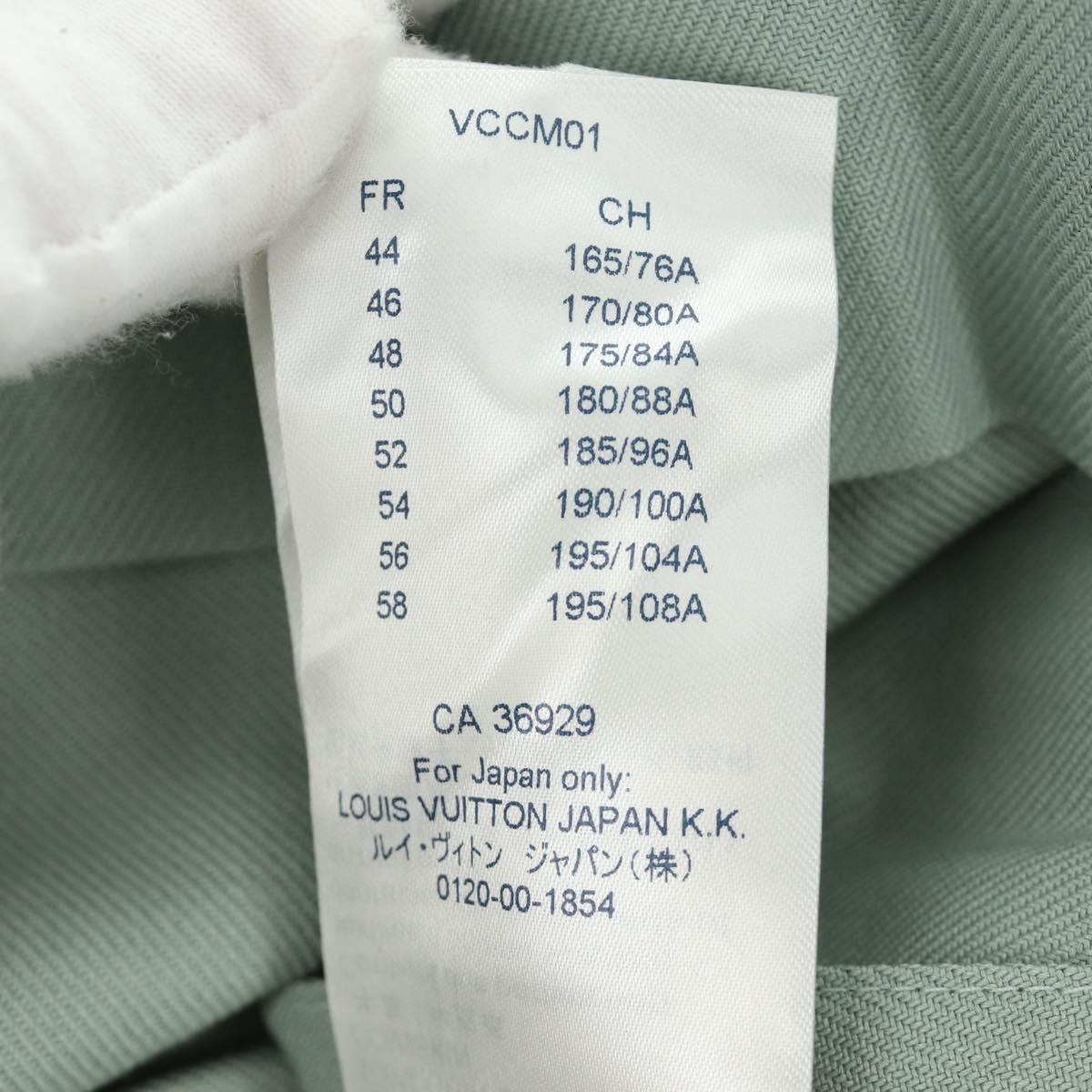 LOUIS VUITTON Hoody Cotton M Green LV Auth 182325SAM