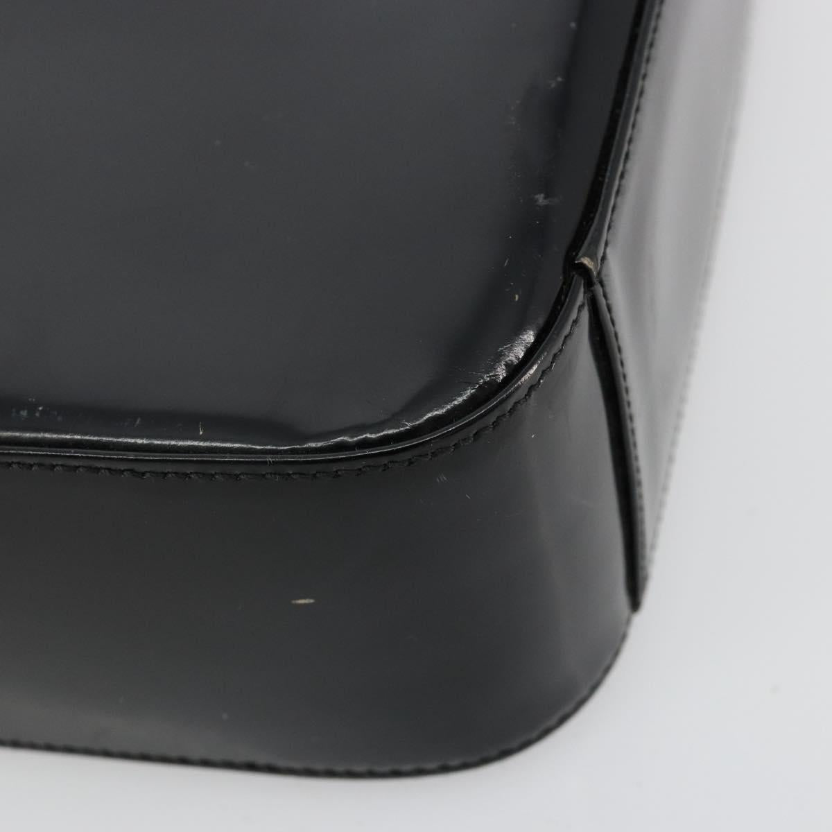 GUCCI Shoulder Bag Patent leather Black Silver 000 1013 0506 Auth 182360