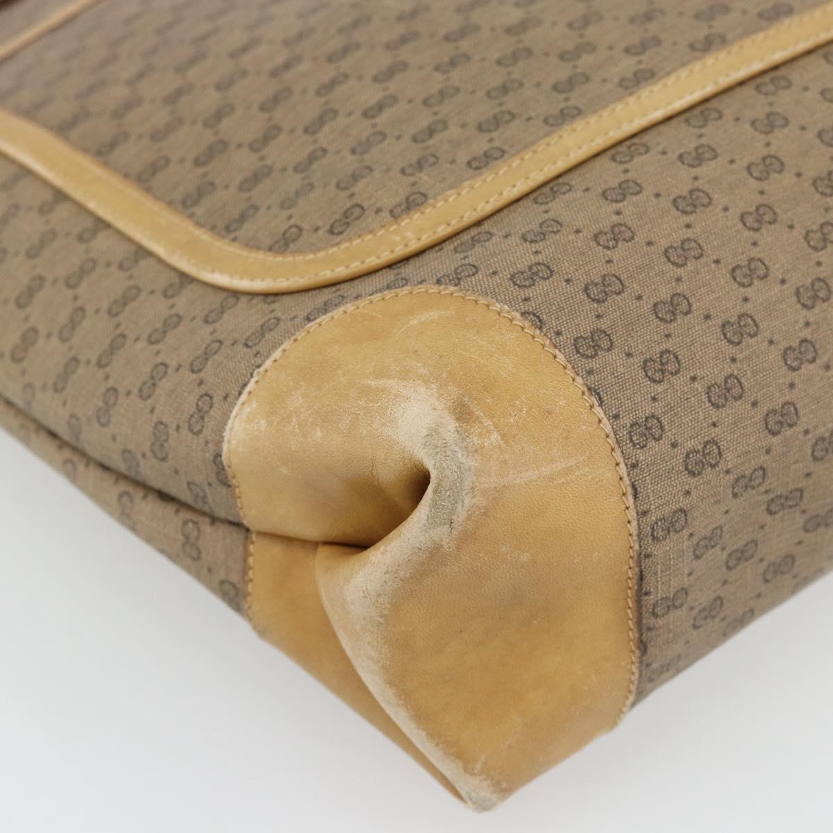 GUCCI Micro GG Supreme Web Sherry Line Bag PVC Beige 002 904 0223 Auth 182364