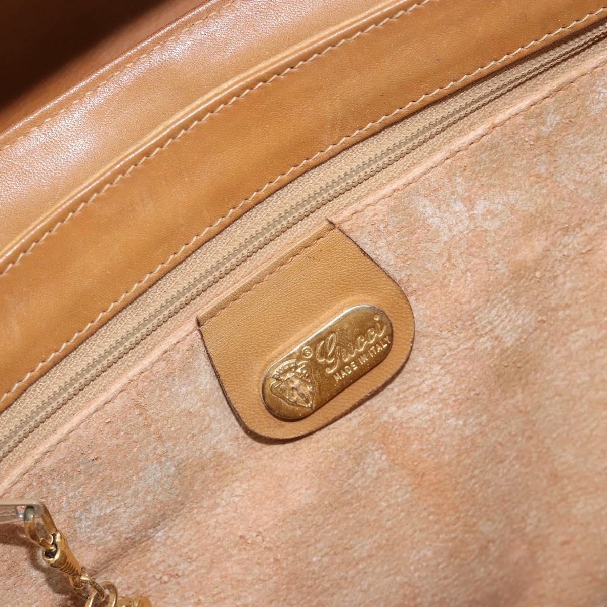 GUCCI Micro GG Supreme Hand Bag PVC Beige Gold 000 46 4857 Auth 182375
