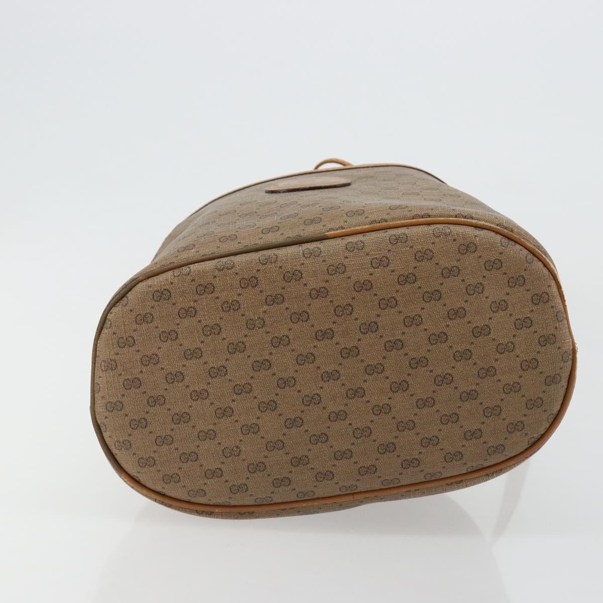 GUCCI Micro GG Supreme Shoulder Bag PVC Beige Gold 001 904 0791 Auth 182379