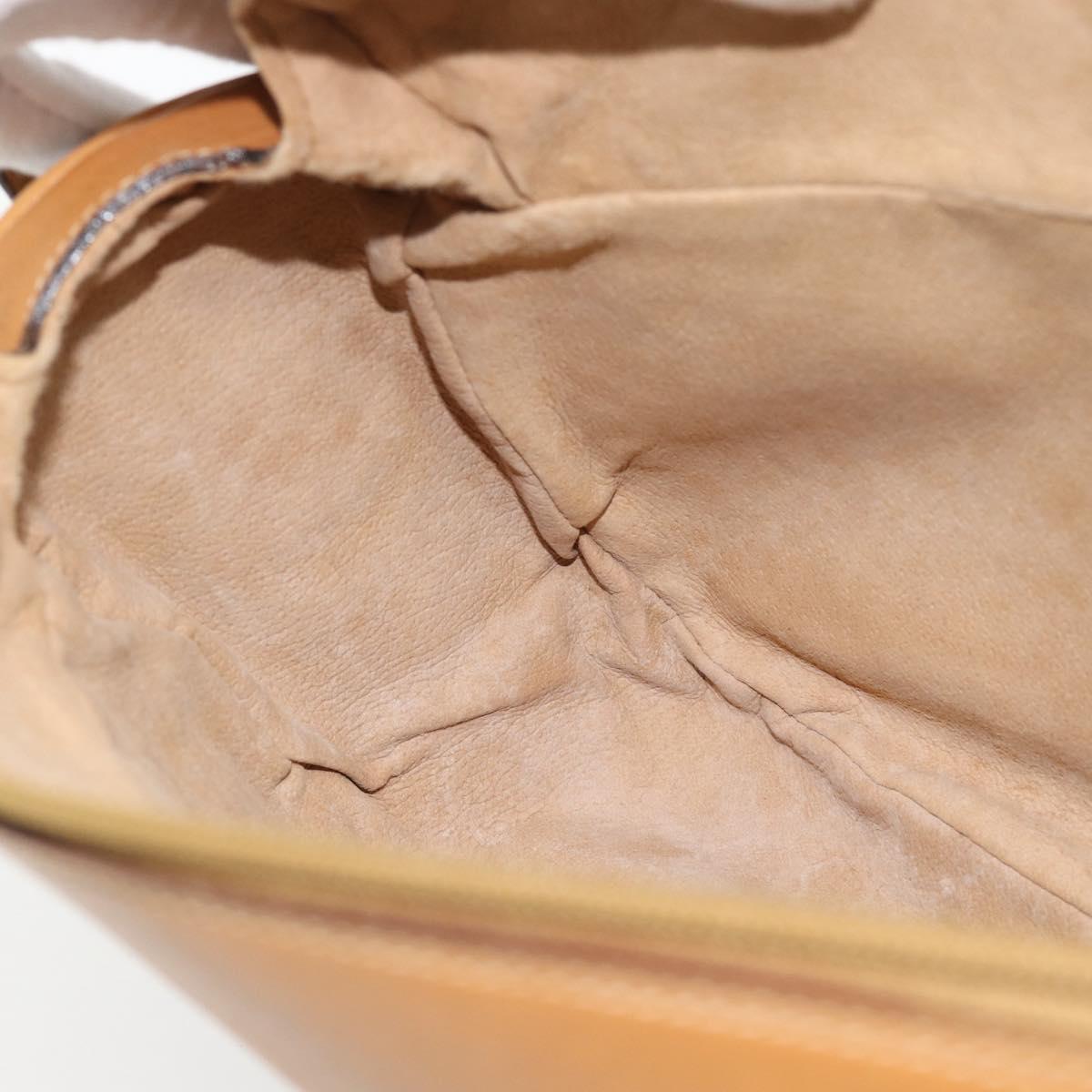 GUCCI Micro GG Supreme Shoulder Bag PVC Beige Gold 001 115 4001 Auth 182404