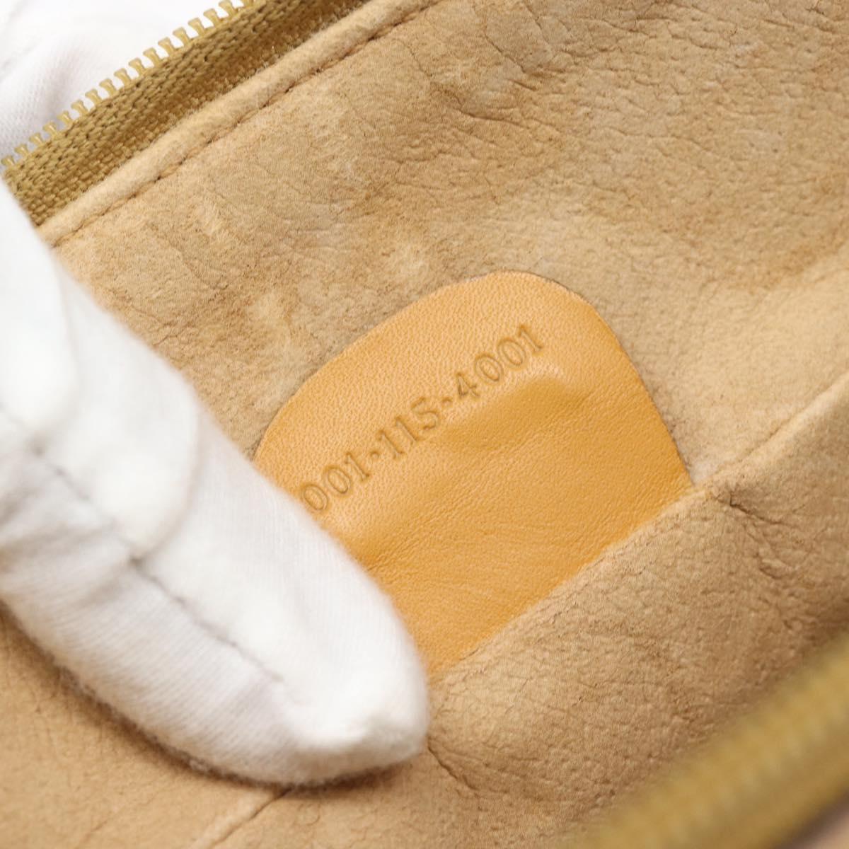 GUCCI Micro GG Supreme Shoulder Bag PVC Beige Gold 001 115 4001 Auth 182404