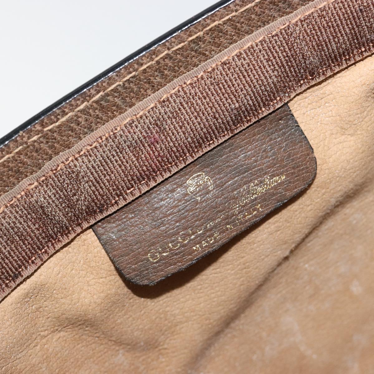 GUCCI GG Supreme Web Sherry Line Bag PVC Beige Red 64 014 2125 28 Auth 182406